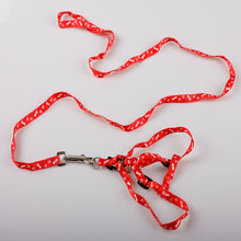 Load image into Gallery viewer, Pet Dog Bone Printing Harness and Leash BY CDG DISTRIBUTING